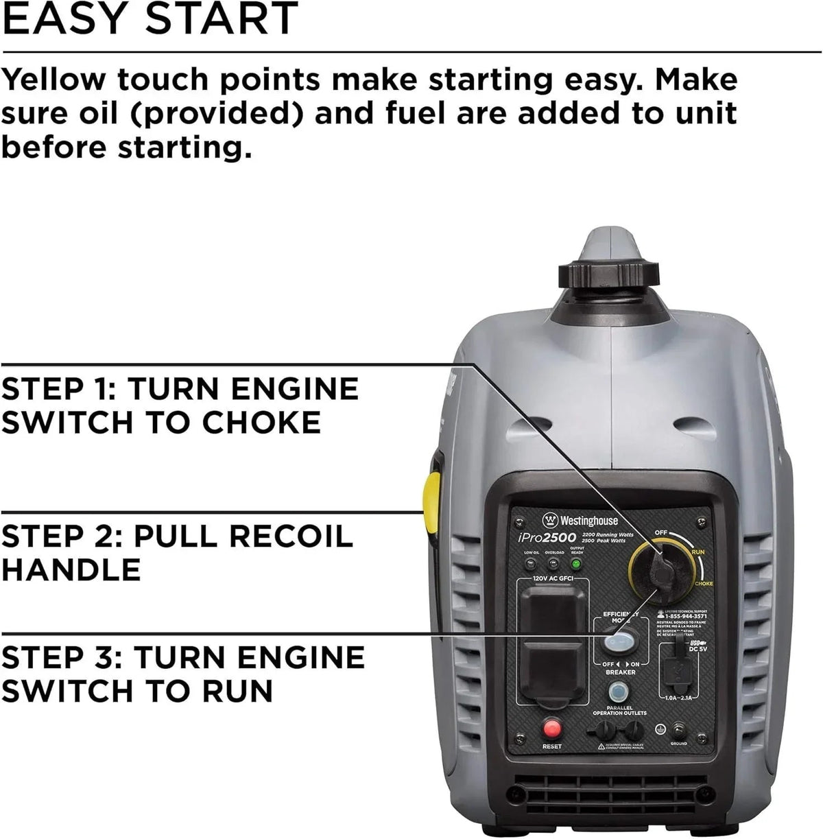 Westinghouse iPro2500 Portable Inverter Generators. - Prioka