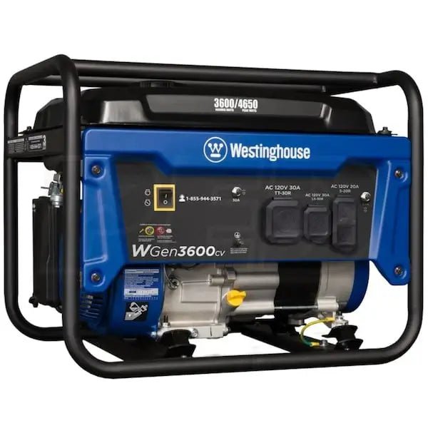 Westinghouse WGen3600cv – 3600 Watt Portables Generators w/ RV Outlet & CO Sensor (49-State) - Prioka