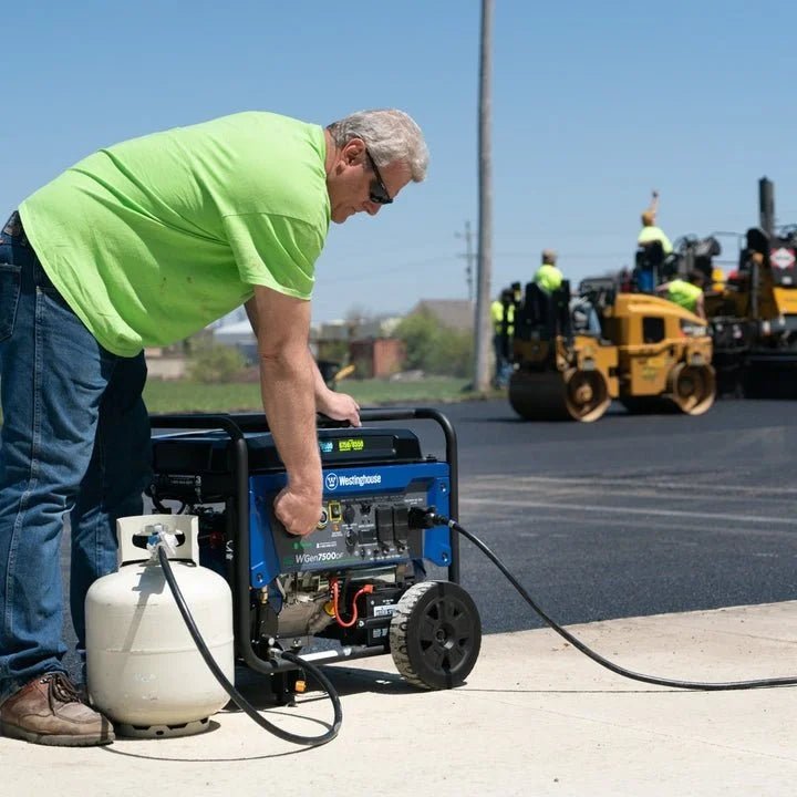 Westinghouse WGen7500DF Dual Fuel Portable Generators. - Prioka