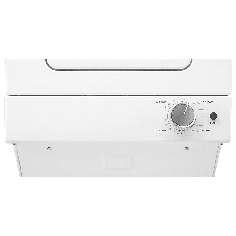 Whirlpool WET4024HW 24 inch White Electric Washer/Dryer Stacked Laundry Center - Prioka