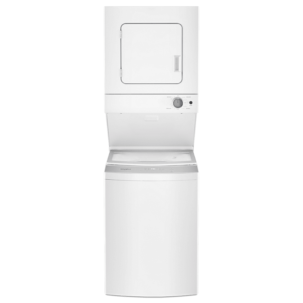 Whirlpool WET4024HW 24 inch White Electric Washer/Dryer Stacked Laundry Center - Prioka