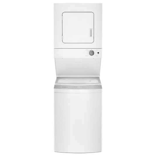 Whirlpool WET4024HW 24 inch White Electric Washer/Dryer Stacked Laundry Center - Prioka