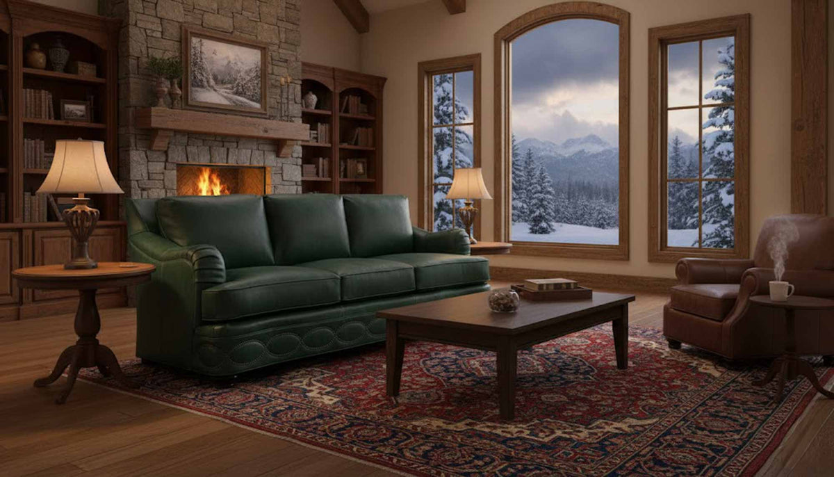 Whitehead Leather Sofa - Prioka