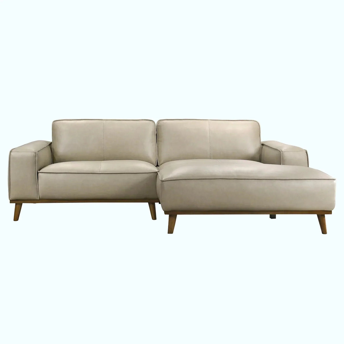 Wildwood Top-Grain Leather Sectional - Prioka