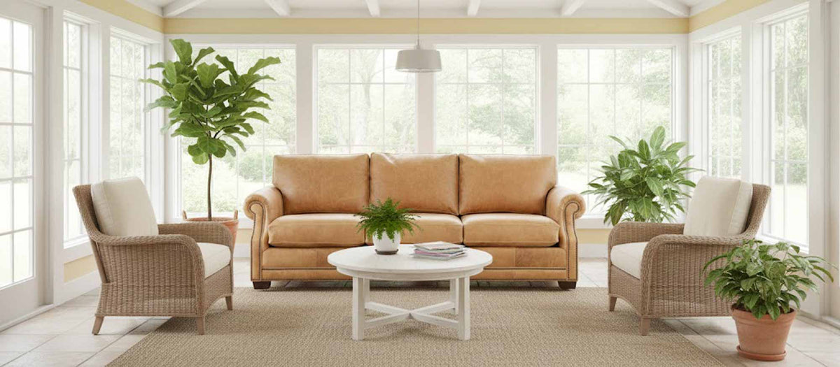 Winston Leather Sofa - Prioka