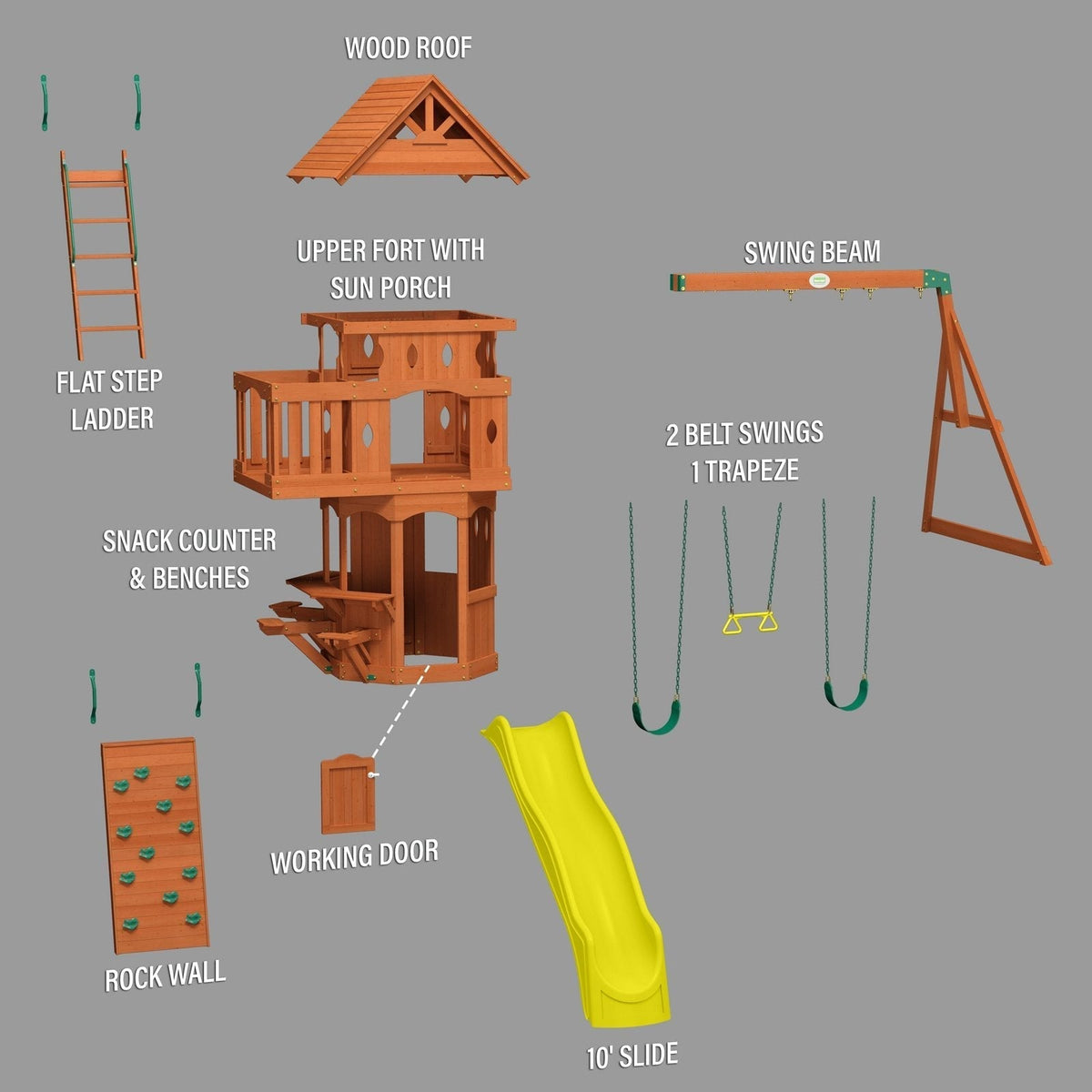 Woodland Swing Set - Prioka