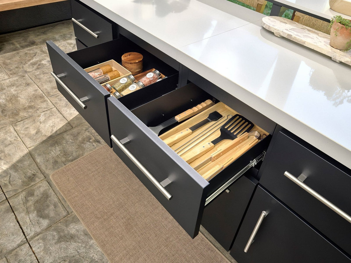 Emory Corner Outdoor Kitchen Island and Bar – Right