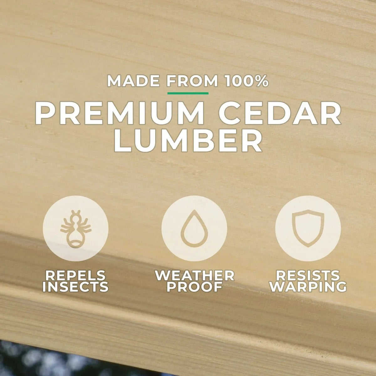 Yardistry 10×12 ft Cedar Meridian Pergola - Prioka