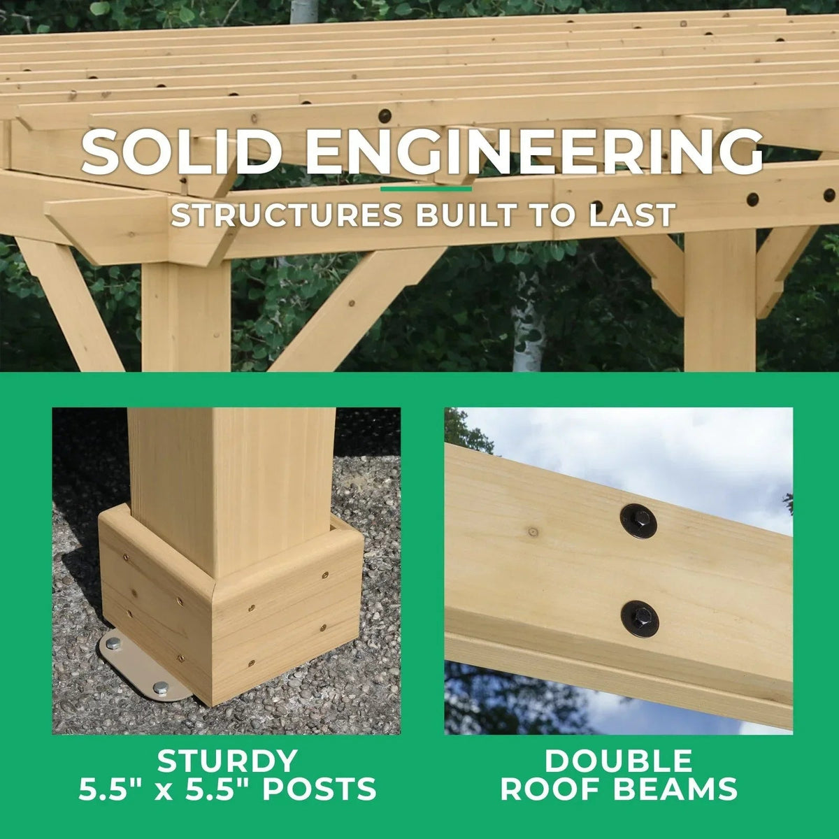 Yardistry 10×12 ft Cedar Meridian Pergola - Prioka