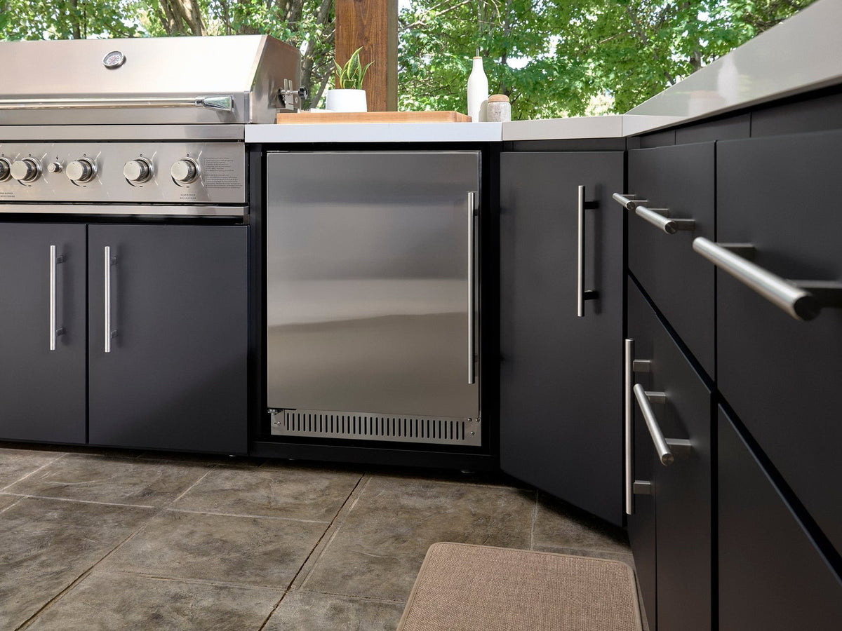 Emory Corner Outdoor Kitchen Island and Bar – Left