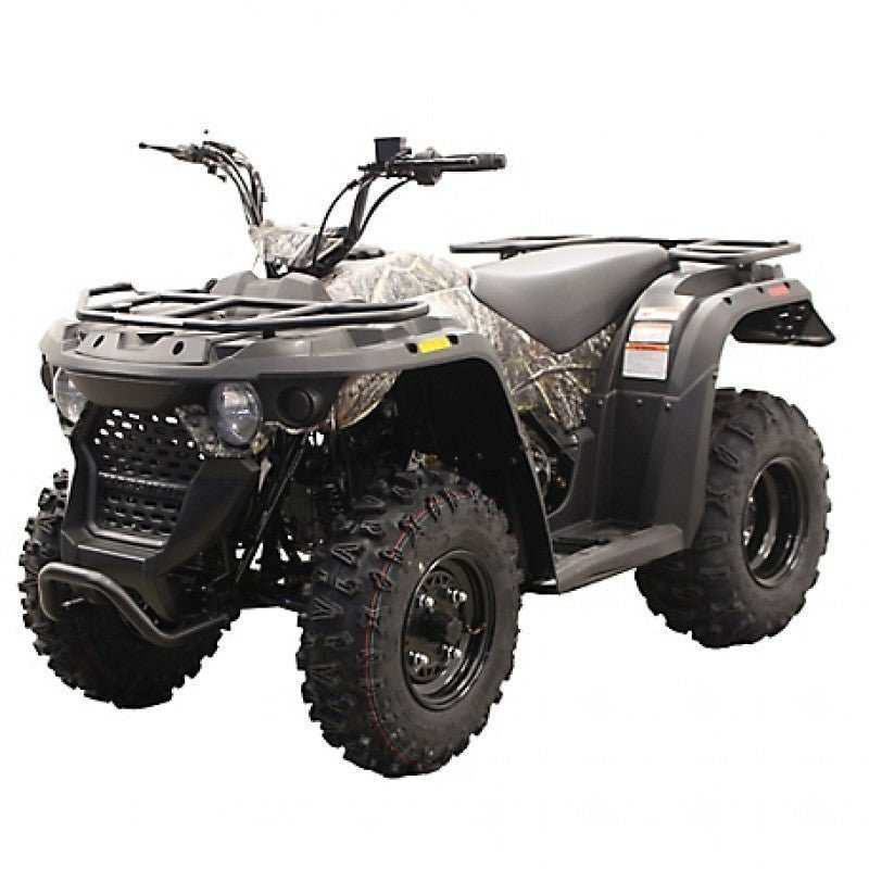 Youth MSA150 ATV – Camo 150cc Utility Quad Bike with Front & Rear Cargo Racks, Off-Road All-Terrain ATV - Prioka