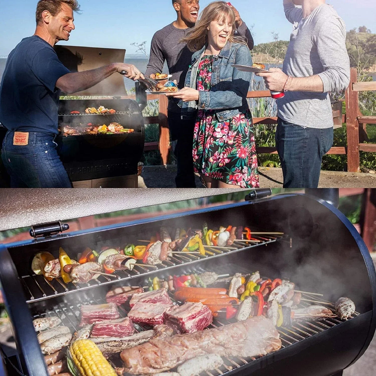 Z Grills Wood Pellet Ultimate 8-in-1 Smoker Grills 1000E - Prioka