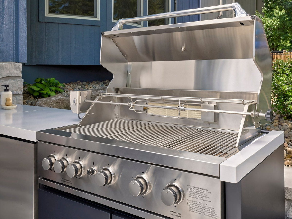 Emory Corner Outdoor Kitchen Island – Combo
